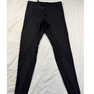 CWX Black Compression Tights Mens Size L Joint Support Athletic Performance Ski